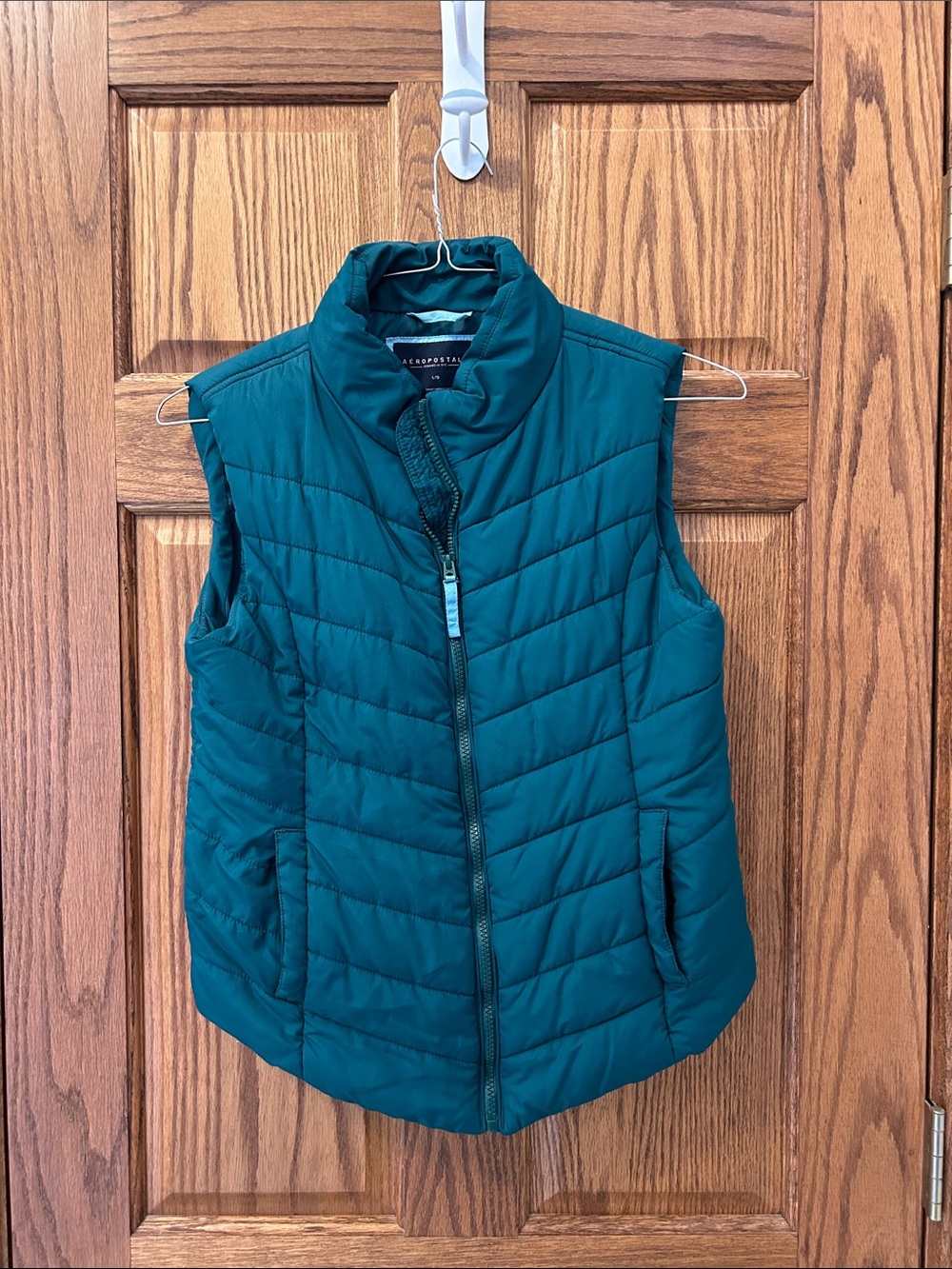 Aeropostale hunter Green Quilted Puffer Vest